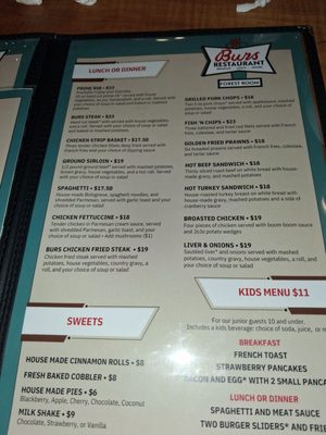 Menu photo 4 Burs Restaurant Lakewood, WA