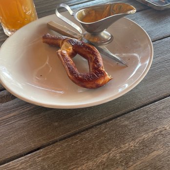 King's BierHaus - Small cheese sauce and pretzel - German Near Me - Dickinson, Texas King's BierHaus - Small cheese sauce and pretzel - German Near Me - Dickinson, Texas