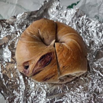 Ess-a-Bagel - Blueberry bagel with cream cheese - Bagels Near Me - New York, New York Ess-a-Bagel - Blueberry bagel with cream cheese - Bagels Near Me - New York, New York