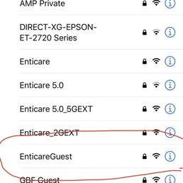 Enticareguest WiFi that doesn't exist