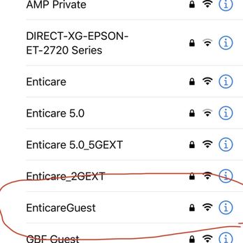 Enticare - Enticareguest WiFi that doesn't exist - Allergists Near Me - Gilbert, Arizona