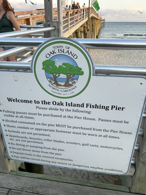 Oak Island Pier by null