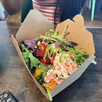Loco Ono - Five protein scoops Poké bowl with Mixed greens as base. - Hawaiian Near Me - Sparks, Nevada Loco Ono - Five protein scoops Poké bowl with Mixed greens as base. - Hawaiian Near Me - Sparks, Nevada