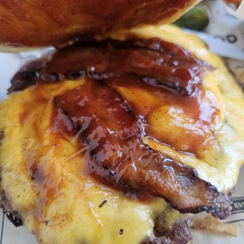 The Melt - Inside the bbq bacon cheeseburger - Sandwiches Near Me - Torrance, California The Melt - Inside the bbq bacon cheeseburger - Sandwiches Near Me - Torrance, California
