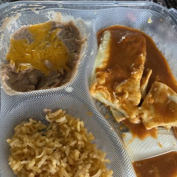 Moreno's Mexican Grill - Shredded chicken enchiladas minus the chicken - Mexican Near Me - Mesa, Arizona