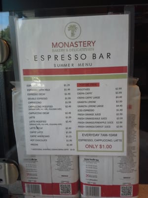 Menu photo 2 Monastery Bakery & Delicatessen Oakville, ON