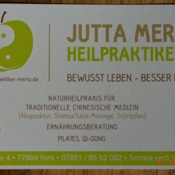 Jutta Mertz - Visitenkarte