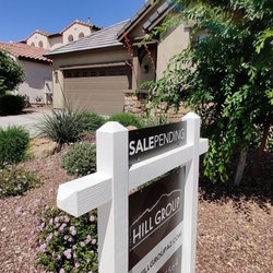 The Hill Group - We think a Sale Pending sign looks great in this front yard. How about you?
