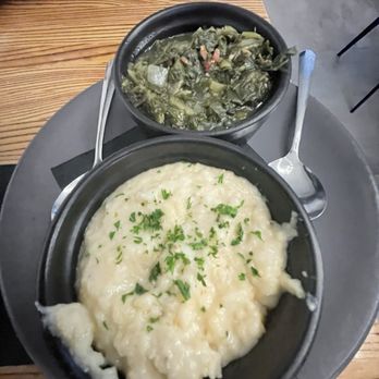 The Oyster Bar - Mustard greens and Manchego Cheese Grits - Seafood Near Me - Little Rock, Arkansas The Oyster Bar - Mustard greens and Manchego Cheese Grits - Seafood Near Me - Little Rock, Arkansas