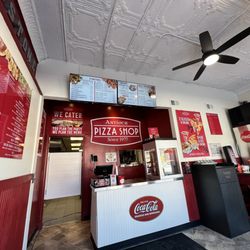 Antioch Pizza - Inside counter