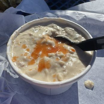 The Hungry Clam - Calm chowder with added hot sauce - Seafood Near Me - Brookings, Oregon The Hungry Clam - Calm chowder with added hot sauce - Seafood Near Me - Brookings, Oregon