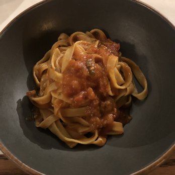 Brisas - Fettuccine with fresh tomato sauce (vegan) - Mexican Near Me - Playa del Carmen, ROO
