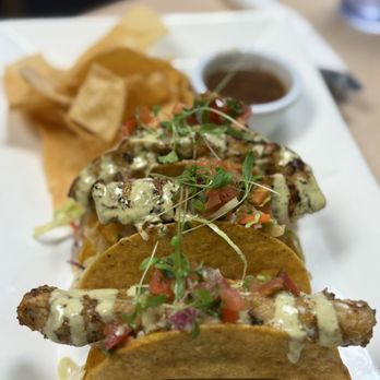 Restaurante Los Primos - Blackened Fish Tacos ($19 for three - Mahi) - Breakfast & Brunch Near Me - Palm Desert, California Restaurante Los Primos - Blackened Fish Tacos ($19 for three - Mahi) - Breakfast & Brunch Near Me - Palm Desert, California