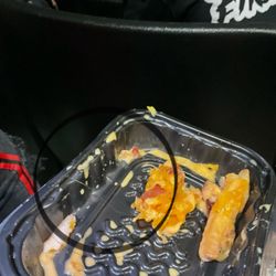 Wendy's - I did a mobile order and I was eating and this person stoped me and pulled hair out in my food