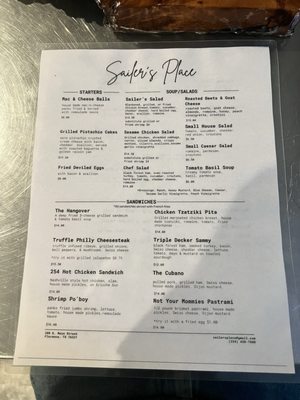 Menu photo 6 Sailer’s  Place Cafe & Bakery Florence, TX