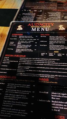 Menu photo 7 Audacity British Style Pub Manchester, CT