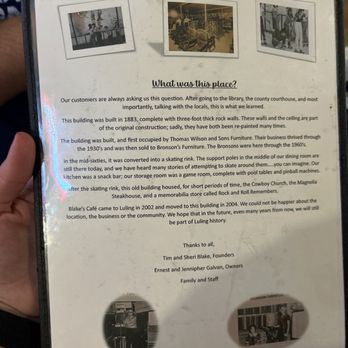 Blake's Cafe - History - Burgers Near Me - Luling, Texas