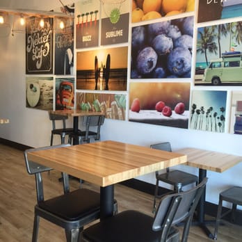 Nekter Juice Bar - The very decorative art wall:) - Juice Bars & Smoothies Near Me - Upland, California