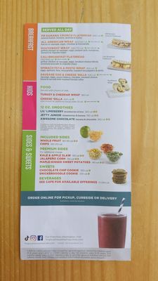 Menu photo 2 Tropical Smoothie Cafe Orlando, FL Menu photo 2 Tropical Smoothie Cafe Orlando, FL