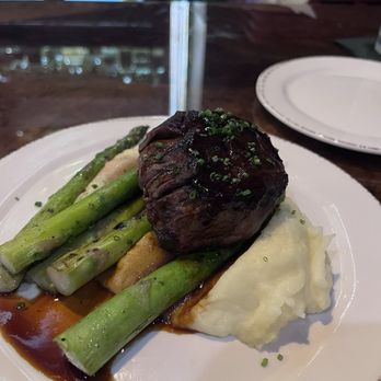Sage & Salt Bistro - Filet, asparagus and mashed potatoes. - New American Near Me - Winston-Salem, North Carolina
