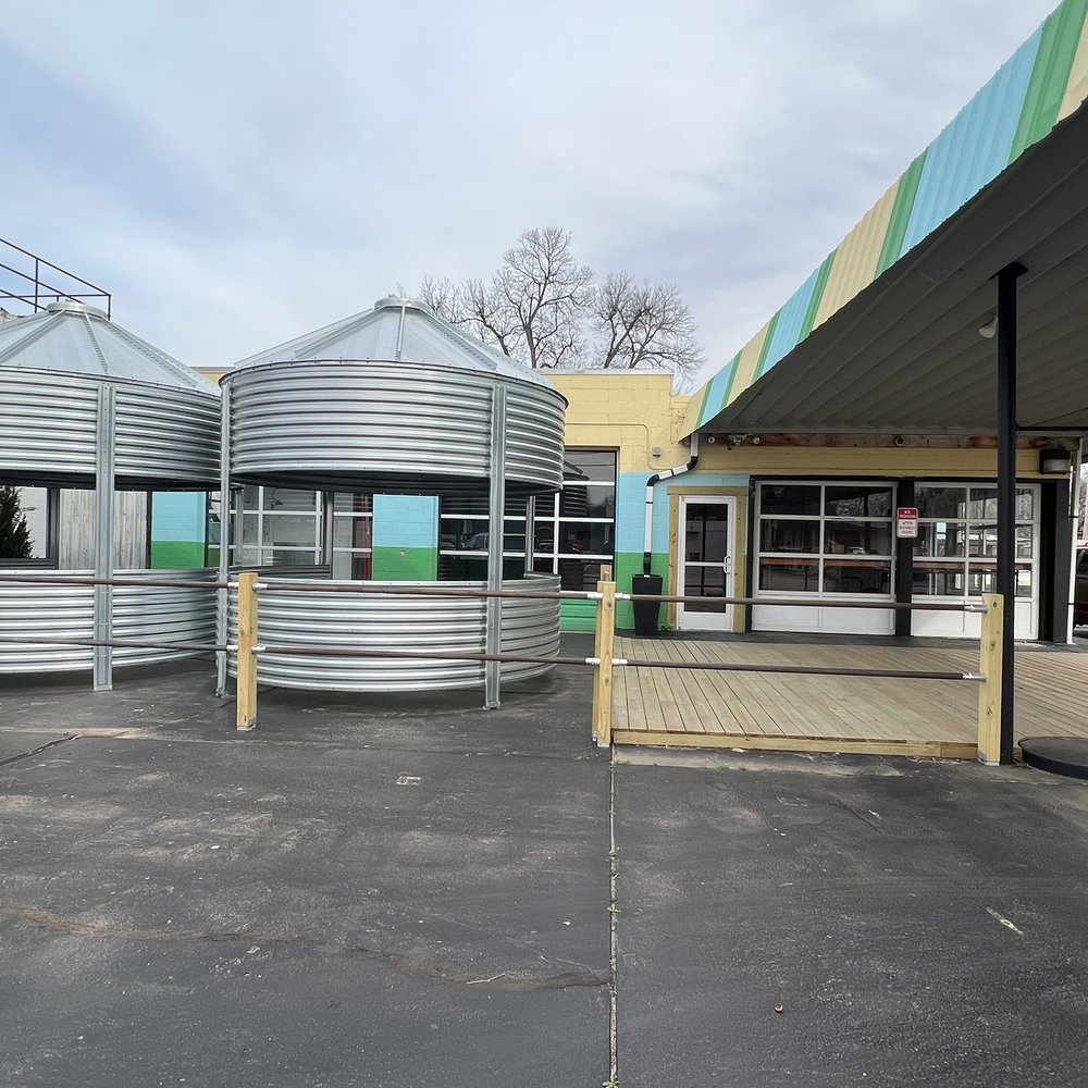Holy Moses Brewing - Nice silo gazebos - Breweries Near Me - Tulsa, Oklahoma