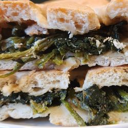 Rosa's Deli - Stuffed bread with spinach and ground sausage.