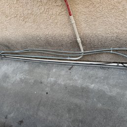 Grounding from the home fuse box to the ground. Grounding from the home fuse box to the ground.
