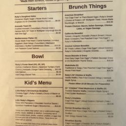 Croissants and menu!