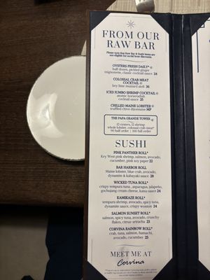 Menu photo 8 Corvina Seafood Grill Boca Raton, FL