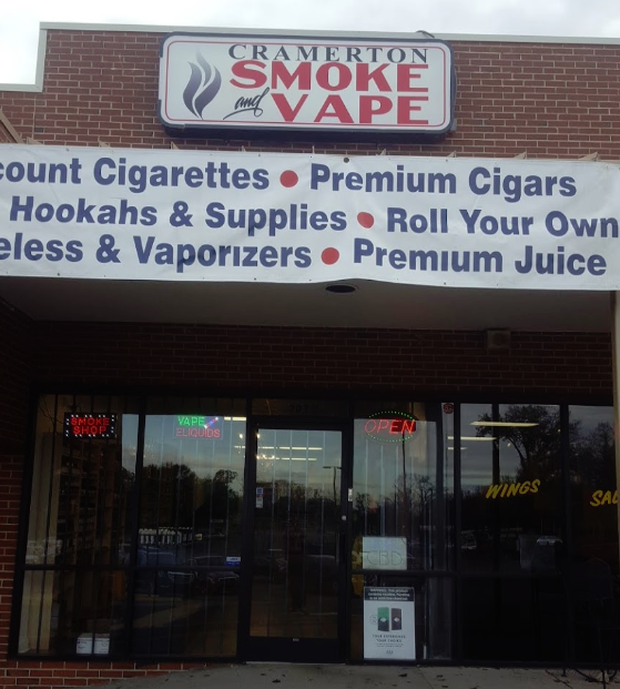 CRAMERTON SMOKE & VAPE Updated June 2024 202 Market St, Cramerton