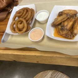 Wing House Grill - Onion rings and wings