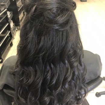 Iconic Luxe Salon - Half up half down prom hair! - Hair Salons Near Me - Plymouth, Michigan Iconic Luxe Salon - Half up half down prom hair! - Hair Salons Near Me - Plymouth, Michigan