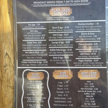 Old Town Cafe - Menu 3 - American Near Me - West Yellowstone, Montana Old Town Cafe - Menu 3 - American Near Me - West Yellowstone, Montana