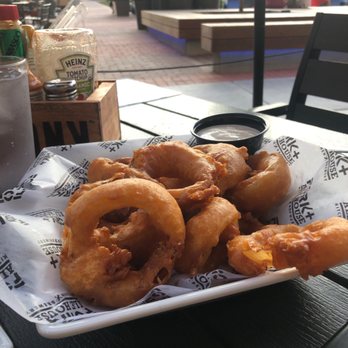 Fork + Ale House - Fried onion rings with creamy horseradish ranch - Breweries Near Me - Carmel, Indiana Fork + Ale House - Fried onion rings with creamy horseradish ranch - Breweries Near Me - Carmel, Indiana