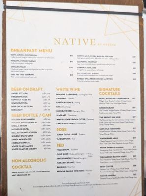 Menu photo 8 Native Los Angeles, CA Menu photo 8 Native Los Angeles, CA