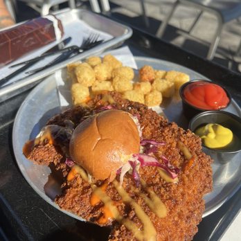 Pym Test Kitchen - Not-So-Little Chicken Sandwich - Coffee & Tea Near Me - Anaheim, California Pym Test Kitchen - Not-So-Little Chicken Sandwich - Coffee & Tea Near Me - Anaheim, California