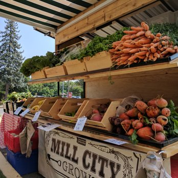 Mill City Grows - Our second Mobile Market trailer, seen here at the Lowell General Hospital Saints Medical Center Campus. - Farmers Market Near Me - Lowell, Massachusetts
