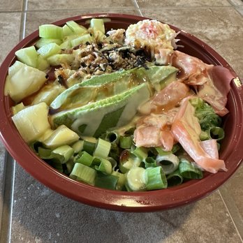 Poke & Tea - Large Bowl $16.99 - Poke Near Me - Rancho Cordova, California