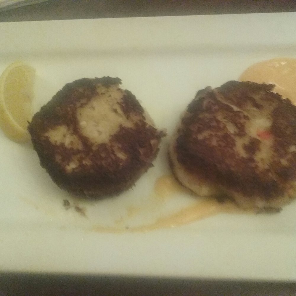 Crab cakes. Took 30 minutes, though server only had 5 people. Crab cakes. Took 30 minutes, though server only had 5 people.