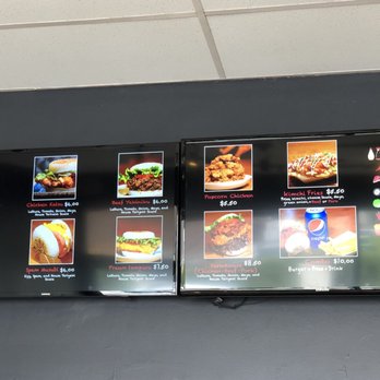 Rice Burger - Menu on TV screens - Burgers Near Me - Vancouver, British Columbia