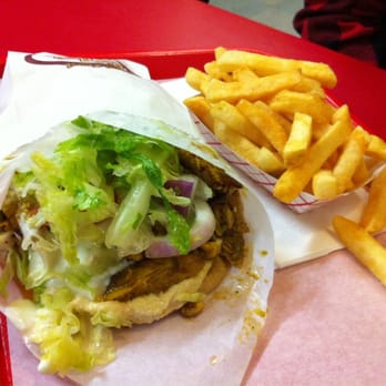 Aladdin Gyro-Cery - Jumbo chicken gyro with fries - Greek Near Me - Seattle, Washington