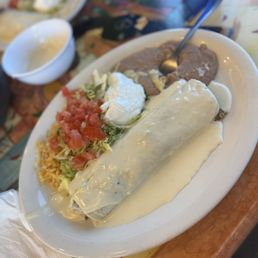 Burrito Real with beef. Burrito Real with beef.