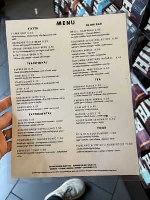 Menu photo 2 Cartel Roasting Phoenix, AZ