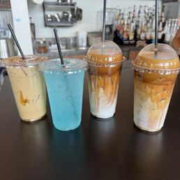 Went for coffee. My son and I had the Greek coffee. It was pretty good!