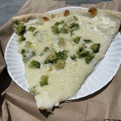 Slice of white with broccoli!