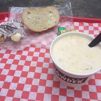Pike Place Chowder - Pacific Place - Special: sweet corn chowder - Seafood Near Me - Seattle, Washington