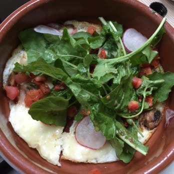Lechon - Egg white cazuela. Great wild mushrooms. - Tapas Bars Near Me - Portland, Oregon