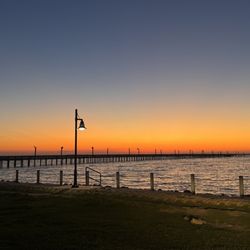 Sylvan Beach - The pier at sunrise.
