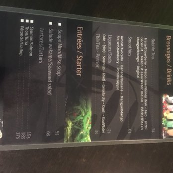 Sushi Mizu - a menu for a sushi restaurant - Sushi Bars Near Me - Quebec City, Quebec Sushi Mizu - a menu for a sushi restaurant - Sushi Bars Near Me - Quebec City, Quebec