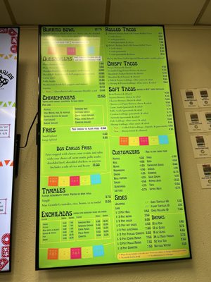 Menu photo 3 Don Carlos Taco Shop La Jolla, CA